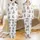 Kids' Whimsical Watercolor Hedgehog Woodland Print Long Sleeve Cotton Pajamas Satin Pajamas Set - 1