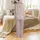 Flower Girl Custom Name Satin Short Set: Rose Pink Floral Outline Wedding Day Outfit Satin Pajamas Set - 3