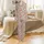 Designers' Pajama Mockup: Winter Botanical Rose & Terracotta Floral PNG PSD Satin Pajamas Set - 2