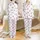 Pet Lover's Pajamas: Cute Poodle-Like Dogs in Pink Watercolor Pattern - Cozy Sleep Set Satin Pajamas Set - 1