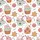 Women's Holiday Pajamas: Whimsical Dessert Print (Cupcakes, Gingerbread) 3 Styles – Shorts, Pants, Nightshirt Satin Pajamas Set - 4