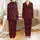 Matching Family Deep Crimson Indigo Plaid Cotton Flannel Sleepwear Satin Pajamas Set - 1