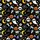 Kids Personalized Glow-in-Dark Skeleton, Ghost & Pumpkin Pattern Halloween Pajama Set Satin Pajamas Set - 4