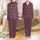 Personalized Bridesmaid Satin Pajamas: Burgundy Art Deco Geometric Design Satin Pajamas Set - 1
