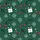 Family Personalized Custom Name 2025 Deep Forest Green Snowflake Pine Ruby Gold Christmas Pajamas Satin Pajamas Set - 4
