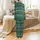 Family Matching Green Christmas Pajamas: Folk Art Tree Reindeer Snowflake Fair Isle Organic Cotton Sleep Sets Satin Pajamas Set - 3
