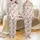 Family Christmas Pajama Set: Whimsical Santa Elf Flamingo Holiday Loungewear Blend Satin Pajamas Set - 1