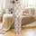 Family Christmas Pajama Set: Whimsical Santa Elf Flamingo Holiday Loungewear Blend Satin Pajamas Set - 3