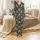 Cozy Family Matching: Whimsical Barn Owl, Olive Leaf, Golden Moon Sleep Set Satin Pajamas Set - 2
