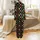 Beer Lover's Festive Ugly Sweater Beer Mug & Santa Hat All-Over Print Christmas Pajamas Set Satin Pajamas Set - 3