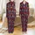 King & Queen Couples Metallic Gold Red Navy Tartan Flannel Sleep Set - Valentine's Gift Satin Pajamas Set - 1
