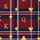 King & Queen Couples Metallic Gold Red Navy Tartan Flannel Sleep Set - Valentine's Gift Satin Pajamas Set - 4