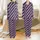 Custom Pet Silk Pajamas: Paw Print P Monogram - Navy Pink Stripe Satin Pajamas Set - 1