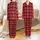 Adult Long Johns Pattern: Classic Red Black Tartan Plaid Union Suit Design with Back Flap Satin Pajamas Set - 1