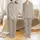 Bridal Party & Flower Girl Personalized Satin Pajama Set: Delicate Botanical Apricot Blush Floral Pattern Satin Pajamas Set - 1