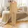 Women's Peachy-Pink Golden Yellow Rustic Indian Block Print Botanical Floral Pattern Satin Pajamas Set - 2
