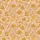 Women's Peachy-Pink Golden Yellow Rustic Indian Block Print Botanical Floral Pattern Satin Pajamas Set - 4