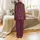 Bride-to-Be Elegant White Script 'Gabriella' Serif 'Bride' Date Monogram Maroon Pattern Satin Pajamas Set - 3