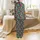 Vizsla Lover Cheerful Dog Pattern: Vibrant Fuchsia Teal Blobs, Heads & Paws Satin Pajamas Set - 3