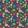 Vizsla Lover Cheerful Dog Pattern: Vibrant Fuchsia Teal Blobs, Heads & Paws Satin Pajamas Set - 4