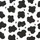 Modern Abstract Lovers White Black Brown-Grey Rustic Organic Blob Pattern with Hand-Drawn Texture Satin Pajamas Set - 4