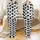 Modern Abstract Lovers White Black Brown-Grey Rustic Organic Blob Pattern with Hand-Drawn Texture Satin Pajamas Set - 1