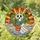 Whimsical Decor Enthusiasts: Jewel-Toned Stained Glass Ghost & Monstera Sunset Water Mosaic Stained Glass Suncatcher - 1