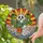 Whimsical Decor Enthusiasts: Jewel-Toned Stained Glass Ghost & Monstera Sunset Water Mosaic Stained Glass Suncatcher - 2
