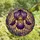 Floral Art Admirers' Intricate Tiffany-Style Purple Iris Stained Glass Celestial Mosaic Stained Glass Suncatcher - 8KuKuLqlP9