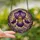 Floral Art Admirers' Intricate Tiffany-Style Purple Iris Stained Glass Celestial Mosaic Stained Glass Suncatcher - Ceqh73m53G