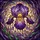 Floral Art Admirers' Intricate Tiffany-Style Purple Iris Stained Glass Celestial Mosaic Stained Glass Suncatcher - 7