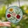 Stained Glass Art Lovers' Edge-to-Edge Tiffany Floral Mosaic Yellow Marigold Pink Carnation White Lily Red Rose Blue Sky Stained Glass Suncatcher - 2