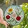 Stained Glass Art Lovers' Edge-to-Edge Tiffany Floral Mosaic Yellow Marigold Pink Carnation White Lily Red Rose Blue Sky Stained Glass Suncatcher - 1