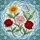 Stained Glass Art Lovers' Edge-to-Edge Tiffany Floral Mosaic Yellow Marigold Pink Carnation White Lily Red Rose Blue Sky Stained Glass Suncatcher - 7