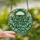 Art Lovers' Intricate Emerald Green Stained Glass Cascading Plant Tendrils Dappled Light Mosaic Stained Glass Suncatcher - zjGq_5ItWU