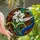 Women's Glowing White Lily Green Pink Copper Stained Glass Art Nouveau Mosaic Stained Glass Suncatcher - 1