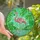 Art Lovers' Vibrant Stained Glass Flamingo Lush Tropical Mosaic Pink Green Yellow Stained Glass Suncatcher - 1