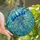 Ocean Enthusiasts' Detailed Tiffany Stained Glass Jellyfish Aquamarine Sapphire Blue Underwater Mosaic Pattern Stained Glass Suncatcher - 1