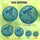 Ocean Enthusiasts' Detailed Tiffany Stained Glass Jellyfish Aquamarine Sapphire Blue Underwater Mosaic Pattern Stained Glass Suncatcher - 6