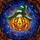 Halloween Enthusiasts' Tiffany Style Jack-o'-lantern Mystical Orange Green Mosaic Pattern Stained Glass Suncatcher - 7