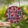Sewing Enthusiasts' Jewel Tone Tiffany Stained Glass Pink Rose & Teal Sewing Machine Art Stained Glass Suncatcher - 2
