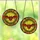 Fantasy Art Fans' Stained Glass Brown Bat Ivy Wreath Glowing Amber Mosaic Stained Glass Suncatcher - 3