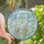 Dreamy Art Adorers' Tiffany-Style Stained Glass Whimsical Childlike Figures Sky Blue Cloud Mosaic Moon Stars Stained Glass Suncatcher - 1