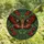 Art Lovers' Highly Detailed Stained Glass Moth Poppies Emerald Sapphire Art Nouveau Swirling Mosaic Stained Glass Suncatcher - LPUnv9RKq1