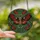 Art Lovers' Highly Detailed Stained Glass Moth Poppies Emerald Sapphire Art Nouveau Swirling Mosaic Stained Glass Suncatcher - TsyrDQosWp