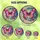 Nature Lovers' Tiffany Stained Glass Butterfly Moon Pink Fuchsia Blue Crystal Mosaic Stained Glass Suncatcher - 6