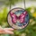 Nature Lovers' Tiffany Stained Glass Butterfly Moon Pink Fuchsia Blue Crystal Mosaic Stained Glass Suncatcher - 2