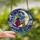 Fantasy Art Collectors' Stained Glass Mystical Sorceress Moon Celestial Tapestry Purple Green Blue Stained Glass Suncatcher - SRo_-T7GMu