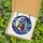 Fantasy Art Collectors' Stained Glass Mystical Sorceress Moon Celestial Tapestry Purple Green Blue Stained Glass Suncatcher - Zp6y-7A3Ph