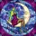 Fantasy Art Collectors' Stained Glass Mystical Sorceress Moon Celestial Tapestry Purple Green Blue Stained Glass Suncatcher - 7